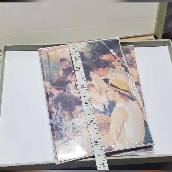 Vintage RENOIR Stationery Set Blank Note Cards Writing Paper Art Impressionism - Picture 7 of 16